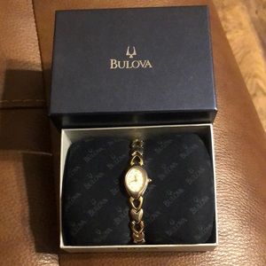 Bulova Classic Quartz Ladies Watch Stainless Steel Two-Tone Model: 98V02 $175